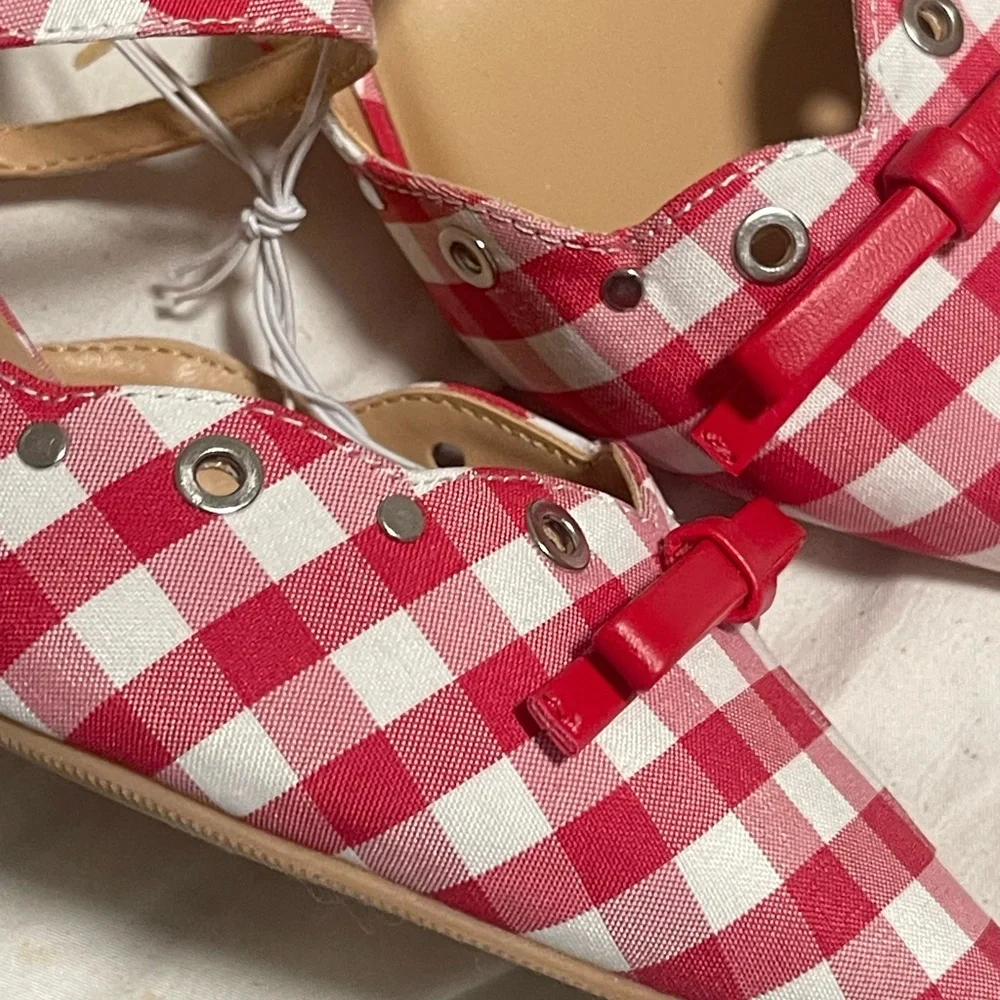 Wild Fable Red Gingham Women's Shoes - Picture 4 of 8
